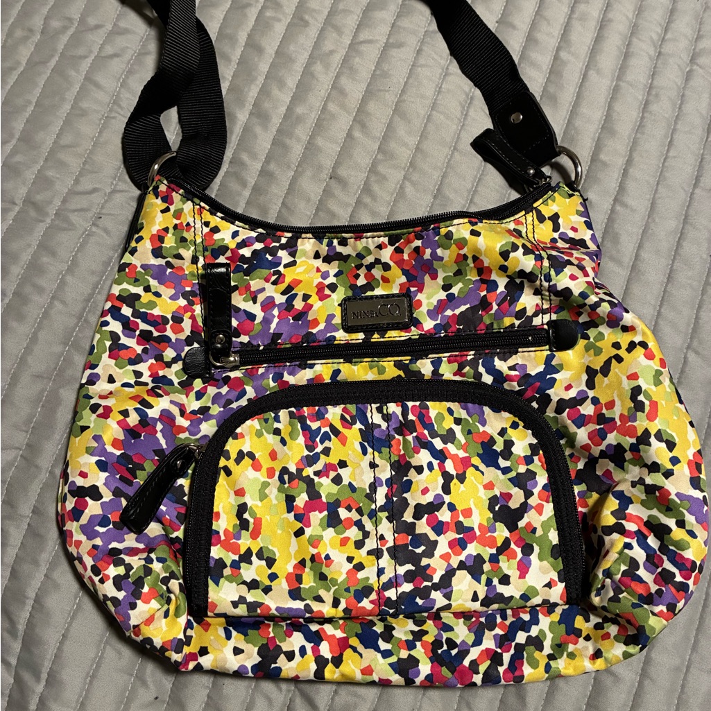 Nine & Co. Yellow And Black Crossbody Bag With Durable Design